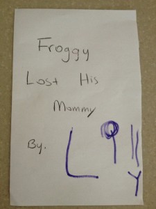 Froggy Lost His Mommy, By Lilly